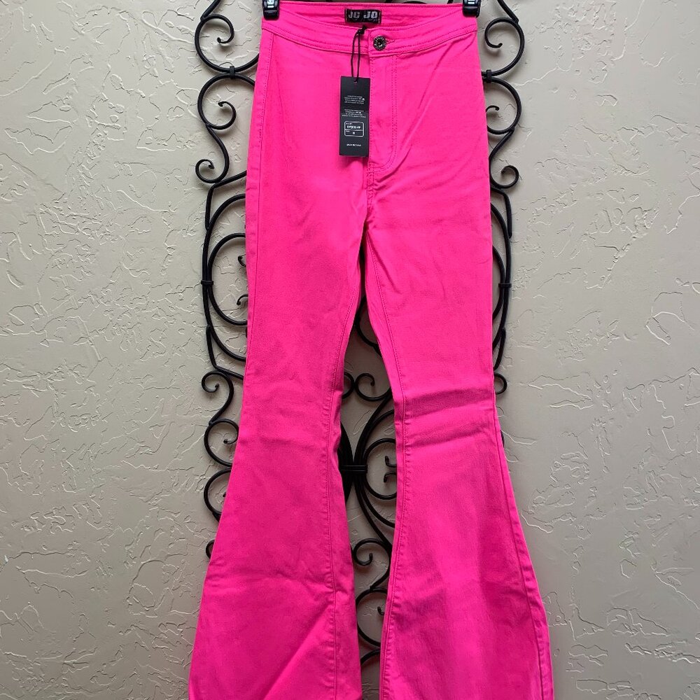 JC & JQ Hot Pink Flare Bell Bottom Jeans